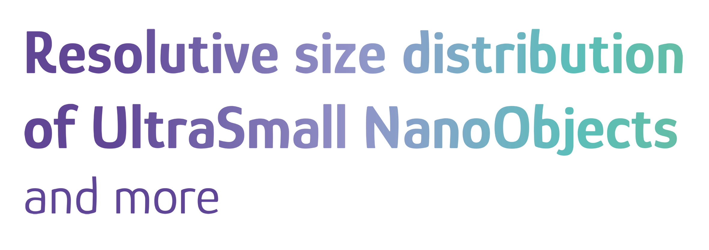 We help the science of ultrasmall nanoparticles.